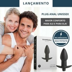 Plug Anal Multivelocidade Recarregável Assimilator Black