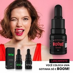 Excitante Feminino Gotas Elétricas Boom Morango - 8ml
