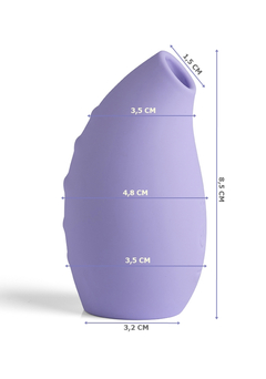 Estimulador Sugador Recarregável Sweet Vibe Xodó Lilás - 8,4 cm x 4,8 cm - Strabela Commerce