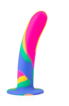 Dildo com Ventosa Go Play Rainbow - 17,4 cm x 3,5 cm - loja online