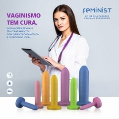 Kit De Dilatadores Vaginais Lisos E Coloridos Feminist - 06u