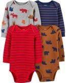 Kit 4 body manga longa - Animais Silvestres - Carter's