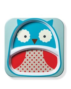 Prato raso com divisória Owl - Skip Hop