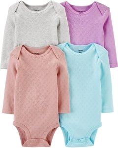 Kit 4 body Menina - Carter's -