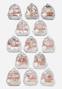 Mochila Inicial A com Glitter - Justice - Baby Imports BH