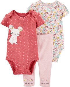 Conjunto 3 Peças Menina - Ratinha - Carter's