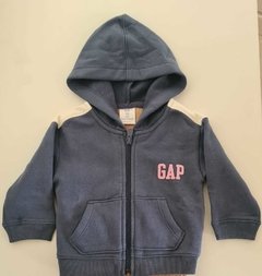 Moletom GAP com capuz e zíper - est. 1969
