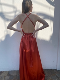 vestido terracota - comprar online