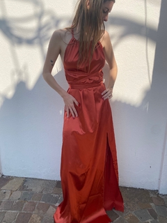 vestido terracota