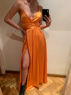 vestido saten - comprar online