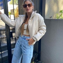 Campera Engomada Crema