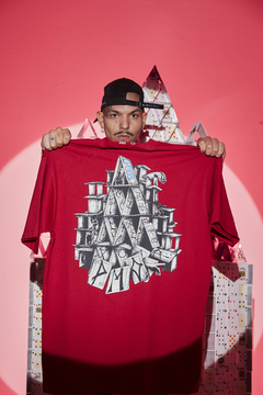 PEITA ''CASTELO DE CARTAS'' VERMELHA - online store