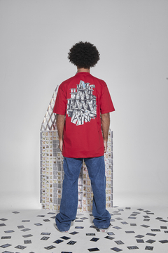 PEITA ''CASTELO DE CARTAS'' VERMELHA - buy online