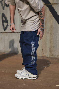 CALÇA DJEANS ESCURA VERTICAL