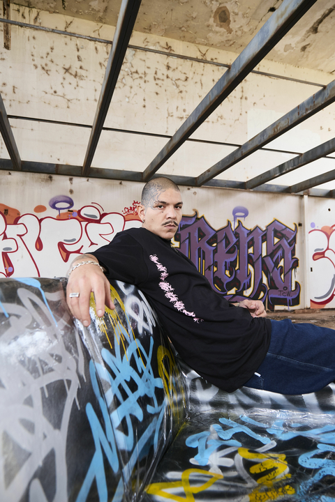 PEITA ''MANDALA'' PMO PRETO E ROSA