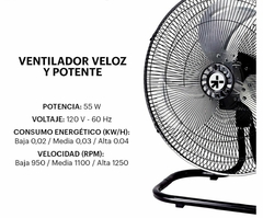 Ventilador Metalico de 18" 3 en 1 Garantia de 1 Mes - comprar en línea