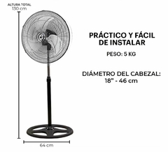 Ventilador Metalico de 18" 3 en 1 Garantia de 1 Mes - Tienda Macaza