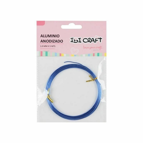 ALAMBRE DE ALUMINIO IBI CRAFT 1MM. X 5 MTS. V/COLORES