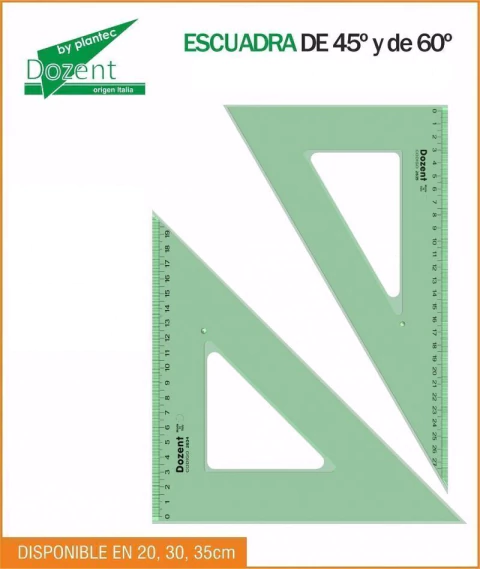 ESCUADRA DOZENT 35 X 45