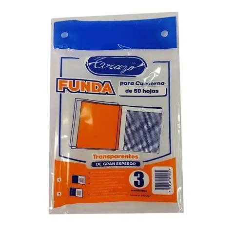 FUNDA PARA CUADERNO DE 50H.