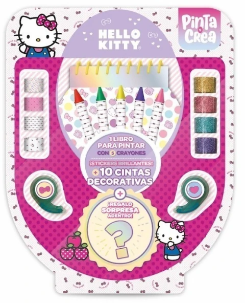 SET PINTA Y CREA CINTAS HELLO KITTY