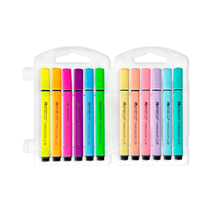 MARCADOR TRIANGULAR EZCO X 6 NEON + 6 PASTEL