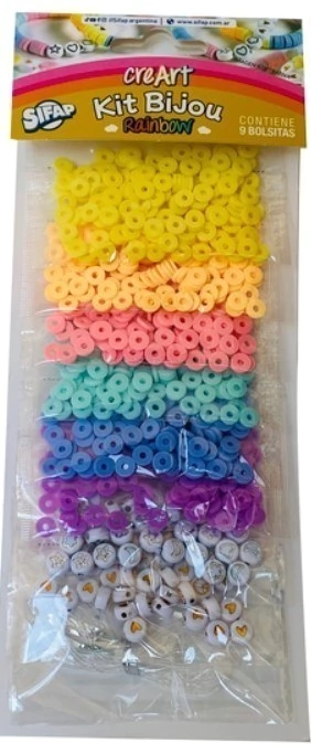 KIT BIJOU SIFAP CREART X9 BOLSITAS RAINBOW