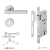 KIT Fechadura + Maçaneta Häfele ANGULI Aço Inox Escovado - loja online