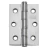 Dobradiça Aço Inox Fosco com Rolamento 3" x 2,5" (76mmx64mm)