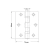 Dobradiça Häfele Aço Inox Com Rolamento 3,5" x 3" (89mm x 76mm) - 3 unidades - Listone Ferragens e Madeiras