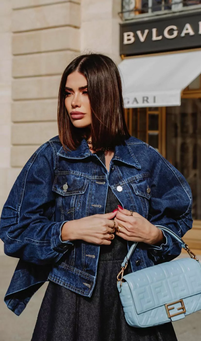 JAQUETA JEANS ESCURO