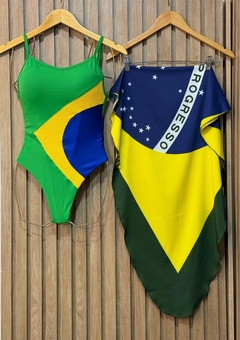 Conjunto Brasil Body + Saída de Praia - comprar online