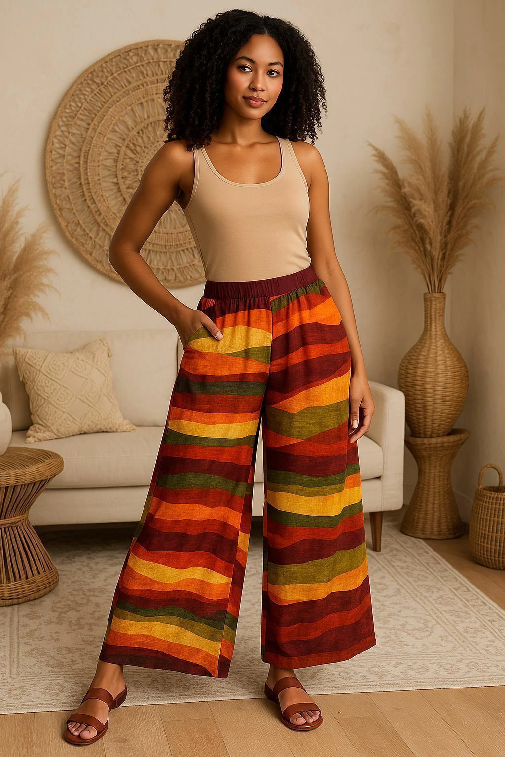 Calça Pantalona Tectel