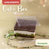 Cake Box Blue Star Retangular e Quadrada Com Tampa 1,5l Cristal - Evidencie Camadas e Textura do Seu Doce ou Salgado - Lançamento