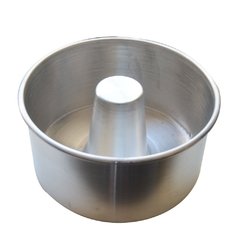 Forma Reta p/ Bolo Caseiro/ Vulcão/ Pudim 20x10cm alumínio - Retinha REF 0001