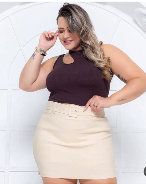 Short saia Plus size