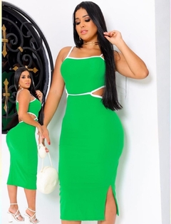 Vestido com fenda