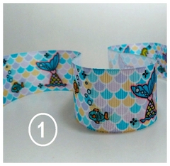 Compre desde 50 cms, sua Fita Estampada Caldas de Sereias e Sereias, Escolha sua(s) Favorita(s) - comprar online