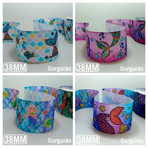 Compre desde 50 cms, sua Fita Estampada Caldas de Sereias e Sereias, Escolha sua(s) Favorita(s)