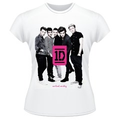 Baby Look One Direction Frente Verso Banda Camiseta Feminina