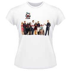 Baby Look Glee Série Fox Frente Verso Camiseta Feminina #2
