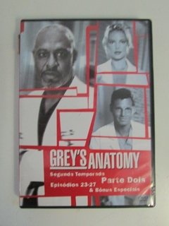 Dvd Grey's Anatomy 2ª Temporada 2 Discos Ep.23-27 Semi Novo