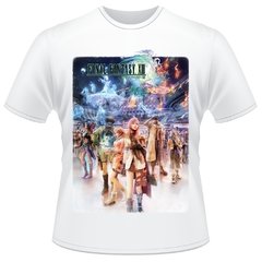 Camiseta Final Fantasy Xiii 13 Personagens Logo Camisa #04