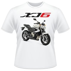 Camiseta Moto Yamaha Xj6 600 Branca Camisa