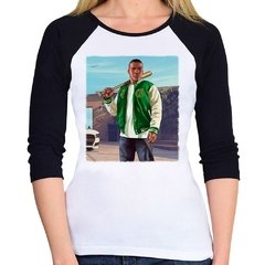 Baby Look Raglan Gta V Franklin 3/4