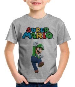 Camiseta Infantil Super Mario Luigi - comprar online