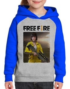1 Moletom Infantil Free Fire Battlegrounds Kelly - loja online