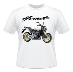 Camiseta Moto Honda Hornet Cb 600f Branca Camisa
