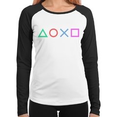 Baby Look Raglan Playstation Aoxo Longa