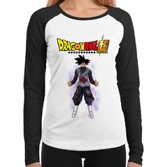 Baby Look Raglan Dragon Ball Super Goku Black Longa
